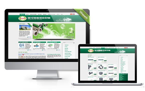 Thiết kế website công ty Nhựa tiền phong