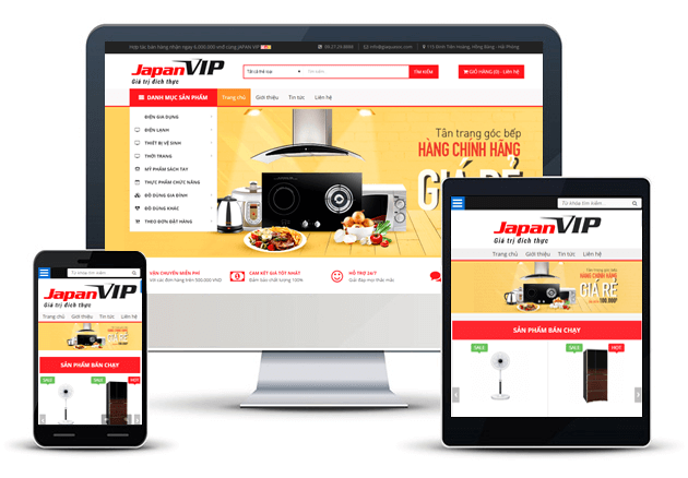 Thiết kế website thương mại điện tử Giaquasoc.com